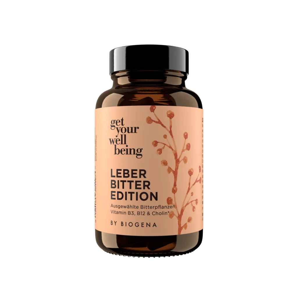 get your wellbeing by BIOGENA Leber Bitter Edition Front