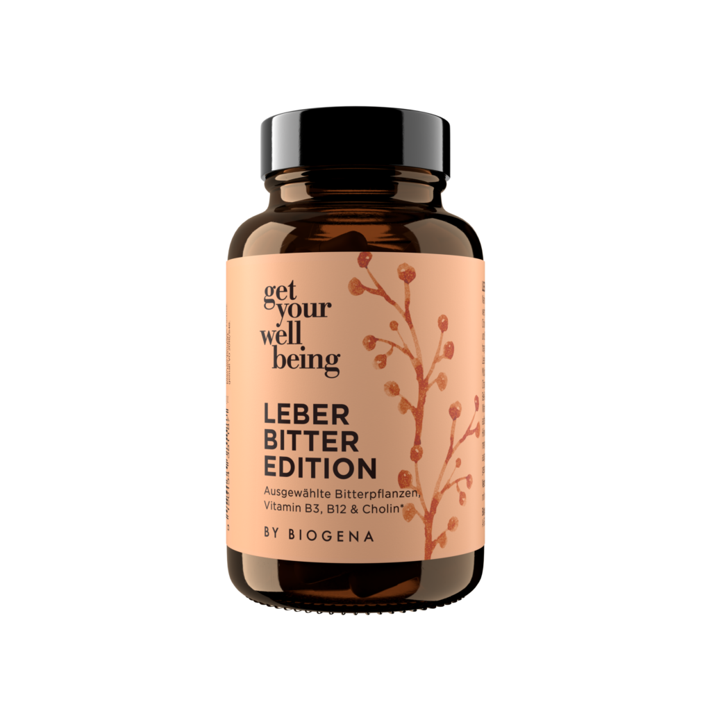 get your wellbeing by BIOGENA Leber Bitter Edition Front