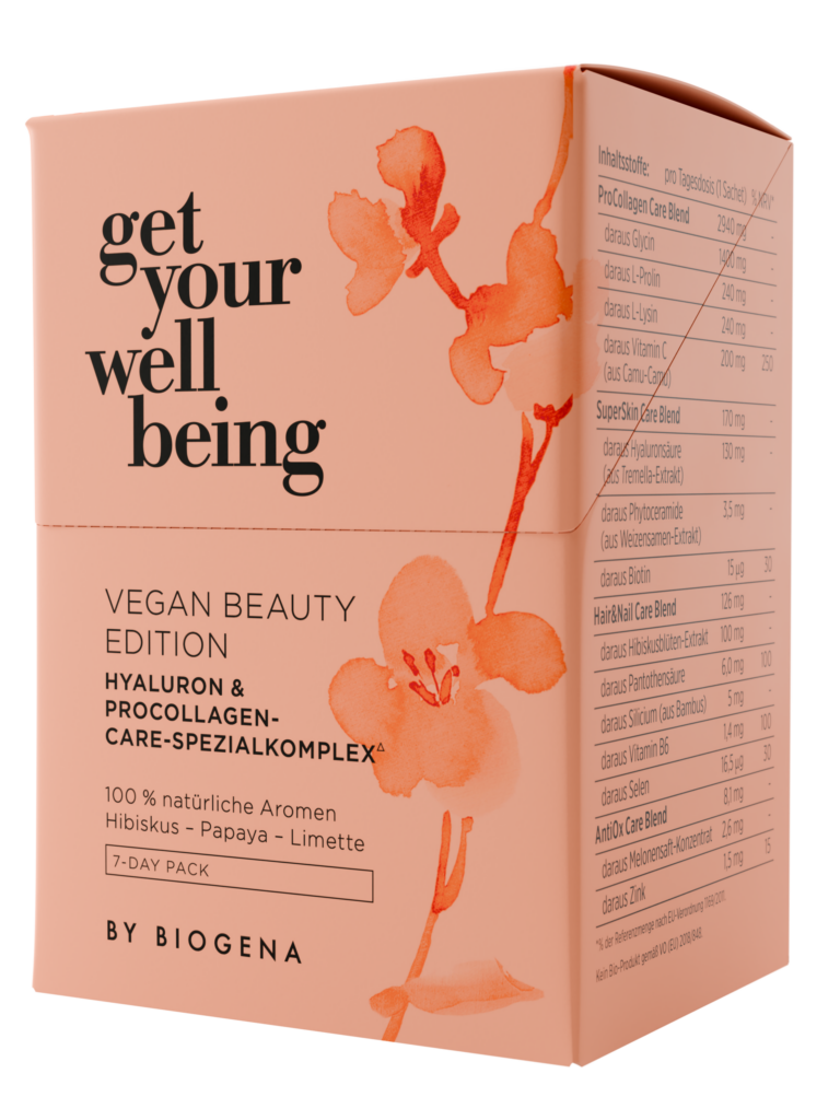 get your wellbeing by BIOGENA Vegan Beauty Edition - Hyaluron und Procollagen Care Spezialkomplex 7 day pack